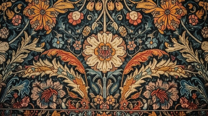 traditional ottoman patterned fabric Generative AI