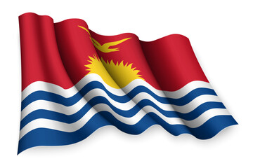 waving flag of Kiribati