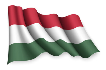 waving flag of Hungary