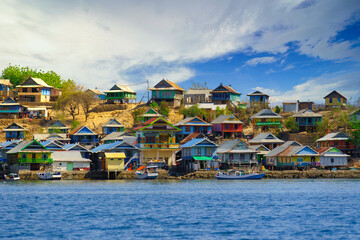 Traditional fisherman village at Pulo Bajo, west nusa tenggara