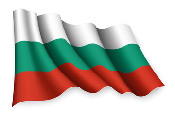 waving flag of Bulgaria