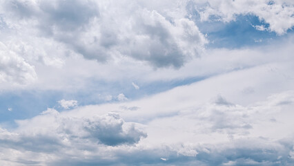 white clouds with blue sky background