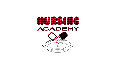 Nurse Typography design