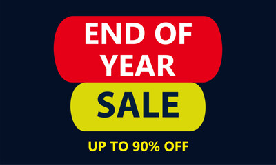 End of year sale banner