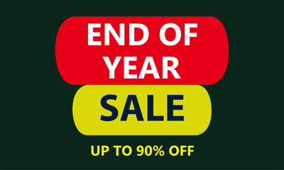 End of year sale banner