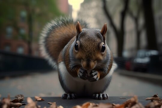 A look into the eyes of a squirrel