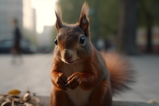 Squirrel in the city