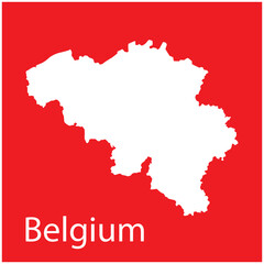 belgium map icon vector