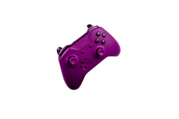Purple gaming gamepad controller isolated no background © TropicalNinjaStudio