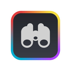 Naklejka premium Binoculars - Pictogram (icon) 