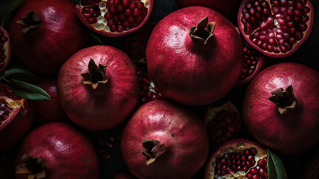 pomegranate fruit background