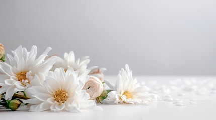 Fototapeta na wymiar white flowers in a vase