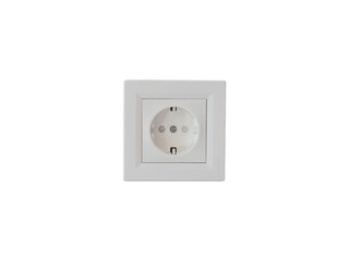electrical outlet isolated on white