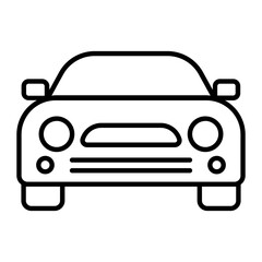Obraz premium Car Thin Line Icon