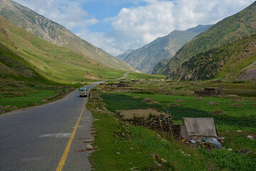 Fototapeta premium Landscape mountains and highway