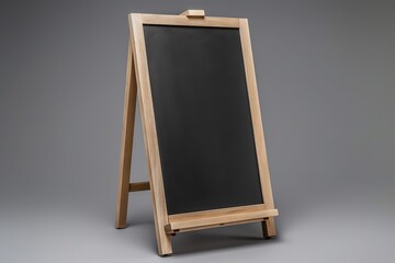 blank blackboard isolated on gray background