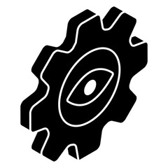 Modern design icon of setting monitoring 