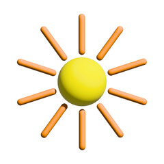 3d Sun design to make your designs cheerful and bright , Beautiful 3D sun