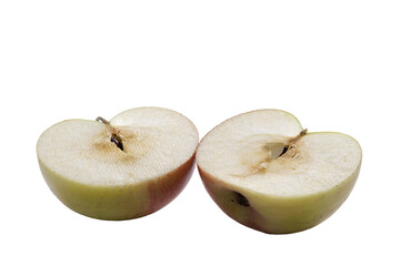 A cut apple
