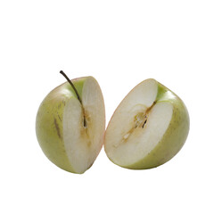 A cut apple