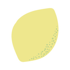 Lime, lemon, citrus fruit hand drawn illustration. Cartoon style flat design, isolated vector. Summer food, seasonal print, menu element, holidays, vacations, beach, pool party