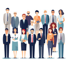 Fototapeta premium Vector business people team