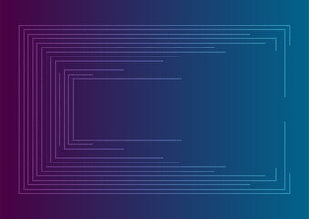 Blue violet minimal dotted lines abstract futuristic tech background. Vector digital art design