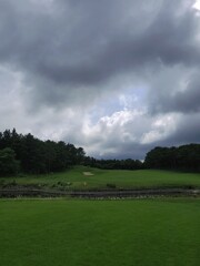 a beautiful golf course