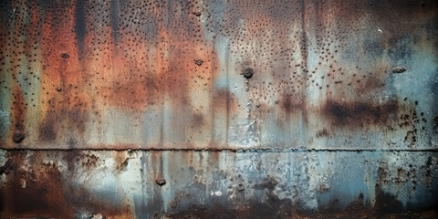 A grunge and dirty metal background/texture was created with a clear perception - generative ai.