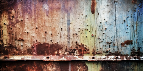 An image of a grungy metal background or texture was generated - generative ai.