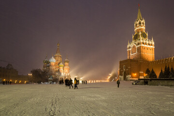Obraz premium View of Red Square in Moscow, capital of Russia