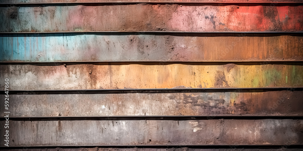 Aufkleber a grunge, dirty metal background or texture was created using generative ai - generative ai.