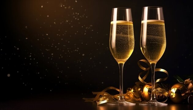 Two Glasses Of Champagne, Generative AI