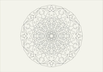Mandala digital art pattern. Art on the wall. Coloring book Lace pattern The tattoo. Design for a wallpaper Paint shirt and tile Sticker Design, Decorative circle ornament in ethnic oriental style