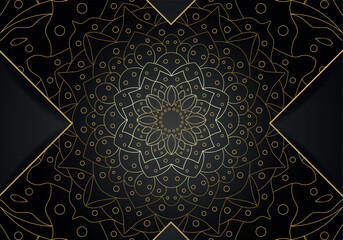 Luxury mandala background with golden arabesque pattern Arabic Islamic east style. Ramadan Style Decorative mandala. Mandala for print