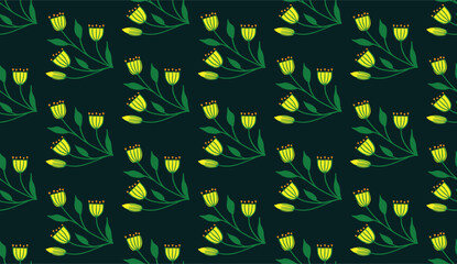 Geometric ethnic pattern seamless flower color oriental.
seamless pattern.Design for fabric,curtain,black background, carpet, shawl,clothing,wrapping, Batik,fabric,handkerchief,Vector illustration.