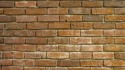 Obraz premium Closeup of brown brick wall for background or wallpaper