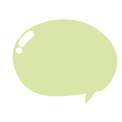 Green speech bubble