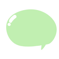 Green speech bubble