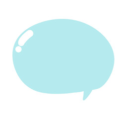 Blue speech bubble
