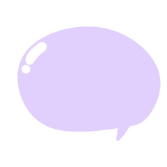 Purple speech bubble