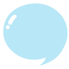 Blue speech bubble