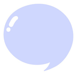 Purple speech bubble