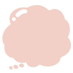 Orange cloud speech bubble