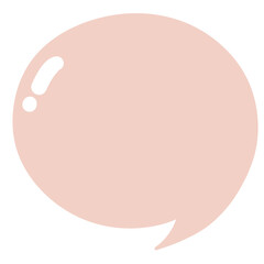 Orange speech bubble