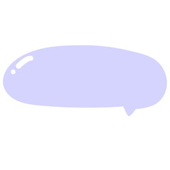Purple speech bubble