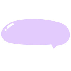 Purple speech bubble