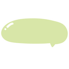 Green speech bubble