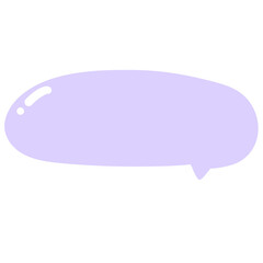 Purple speech bubble