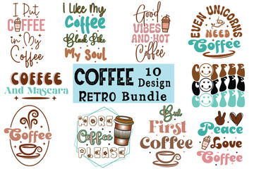 Coffee Retro Design Bundle